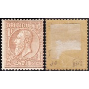 Bélgica 51 1884/91 Leopoldo II Tipografía  MH