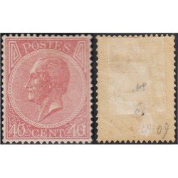 Bélgica 20 1865/66 Leopoldo I MH