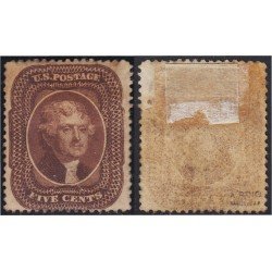 Estados Unidos USA 12 1857/60 Thomas Jefferson MH