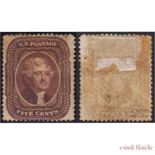 Estados Unidos USA 12 1857/60 Thomas Jefferson MH
