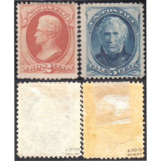 Estados Unidos USA 58/59 1875 Zachary Taylor MNH