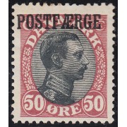 Dinamarca 119 1919/22 Christian X sobrecargado Postearge MH
