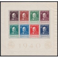 Portugal HB 2 1940 Centenario del sello MNH