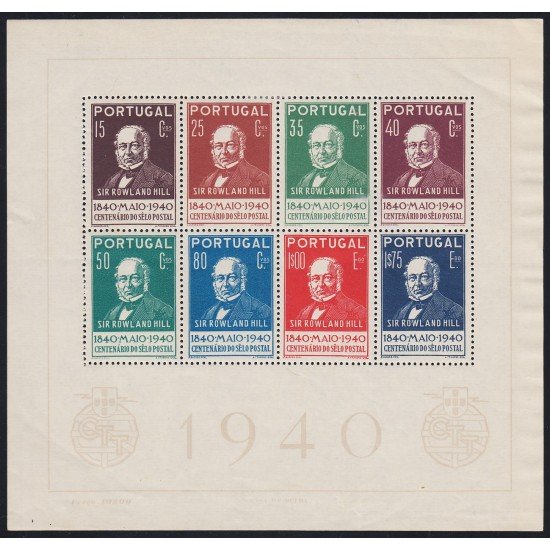 Portugal HB 2 1940 Centenario del sello MNH Portugal HB 2 1940 Centenario del sello MNH
