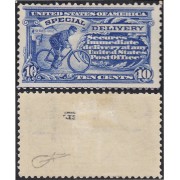 Estados Unidos EUA Urgentes 8 1911 Cartero en bicicleta MH