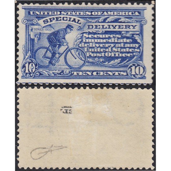 Estados Unidos EUA Urgentes 8 1911 Cartero en bicicleta MH