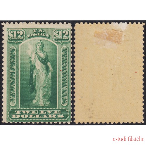 Estados Unidos EUA 25 1875/85 Estatua de Vesta Sellos de Periódicos MH