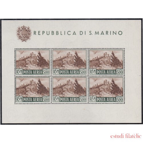 San Marino HB 7 1951 Correo Áereo MH