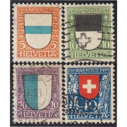 Suiza Switzerland 188/91 1922 Escudos de municipios usados
