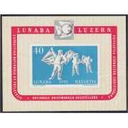Suiza Switzerland HB 14 1951 Exposición filatélica de Lucerne MH