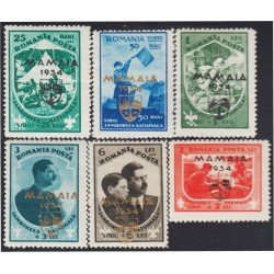 Rumanía Romania 476A/F 1934 3er Jamboree Nacional de Mamaïa MH Rumanía Romania 476A/F 1934 3er Jamboree Nacional de Mamaïa MH