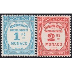 Monaco 27/28 Tasas 1932 Correos y telégrafos MH Monaco 27/28 Tasas 1932 Correos y telégrafos MH