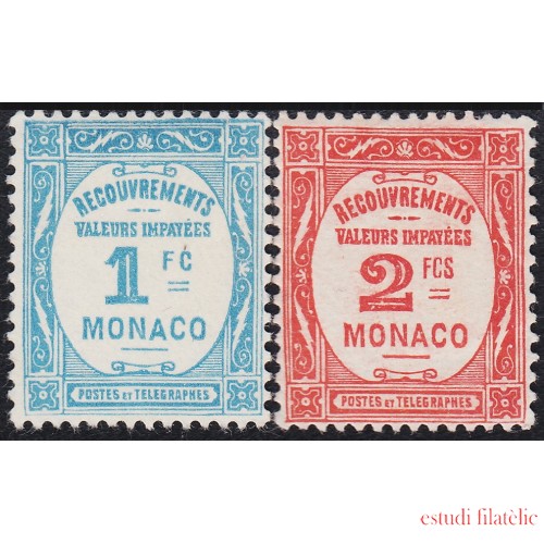 Monaco 27/28 Tasas  1932 Correos y telégrafos MH