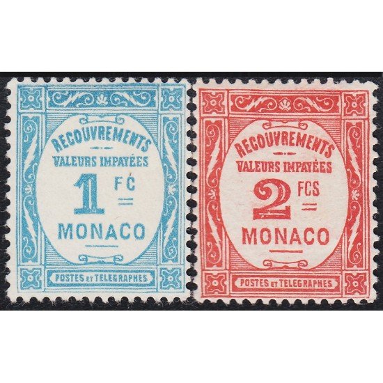 Monaco 27/28 Tasas 1932 Correos y telégrafos MH Monaco 27/28 Tasas 1932 Correos y telégrafos MH