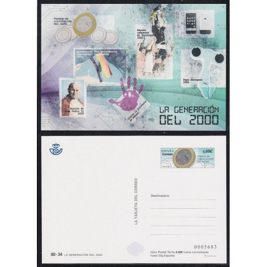 España Tarjetas del Correo y de Iniciativa Privada 141 2019 La Generación del 2000 España Tarjetas del Correo y de Iniciativa Privada 141 2019 La Generación del 2000