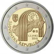 Eslovaquia 2018 2 € euros conmemorativos República Eslovaca