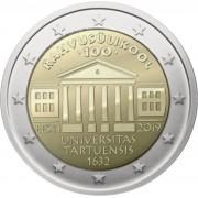 Estonia 2019 2 € euros conmemorativos Universidad de Tartu