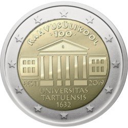 Estonia 2019 2 € euros conmemorativos Universidad de Tartu Estonia 2019 2 € euros conmemorativos Universidad de Tartu