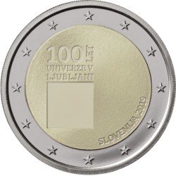 Eslovenia 2019 2 € euros conmemorativos Universidad de Ljubljana Eslovenia 2019 2 € euros conmemorativos Universidad de Ljubljana