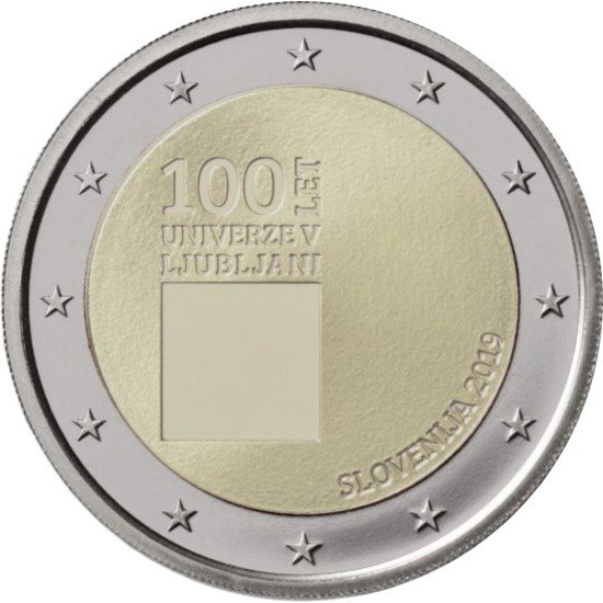 Eslovenia 2019 2 € euros conmemorativos Universidad de Ljubljana Eslovenia 2019 2 € euros conmemorativos Universidad de Ljubljana