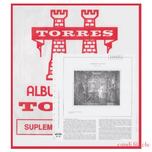 Hojas Torres Monarquía España 1989/93 montadas con estuche