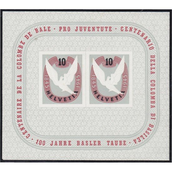 Suiza Switzerland HB 12 1945 Centenario de la paloma de Basilea MH Suiza Switzerland HB 12 1945 Centenario de la paloma de Basilea MH