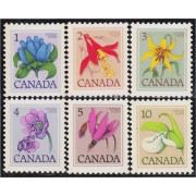 Canada 625/30 1977 Flores silvestres de Canadá Flowers MNH
