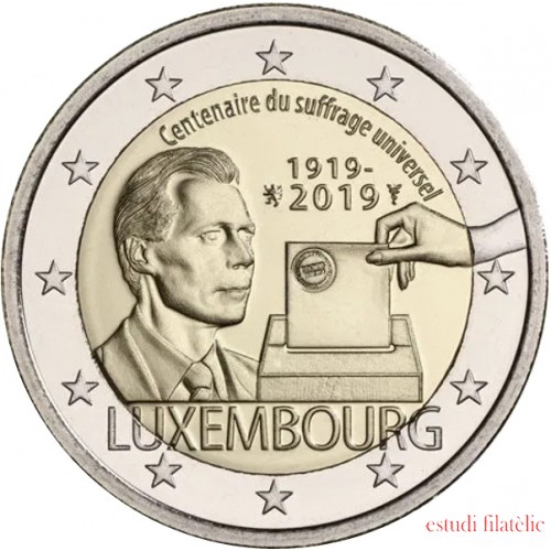 Luxemburgo 2019 2 € euros conmemorativos Sufragio
