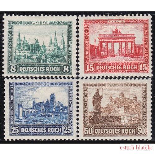 Alemania Imperio Germany 431/34 1930 Exposición Filatélica de Berlín MH
