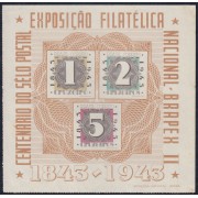 Brasil Brazil HB 7 1943 Timbres aéreos impresos en folletos cuadrados MH