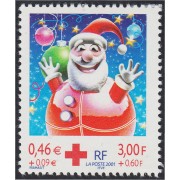 France Francia 3436 2001 Cruz Roja Navidad MNH