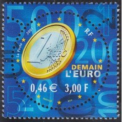 France Francia 3402 2001 El Euro MNH France Francia 3402 2001 El Euro MNH