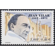 France Francia 3398 2001 30º Aniversario de la  muerte de Jean Vilar MNH