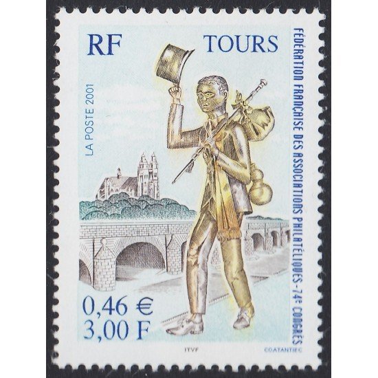 France Francia 3397 2001 74º Congreso de la Federación Francesa de Asociaciones Filatélicas MNH