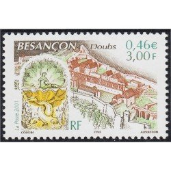 France Francia 3387 2001 Ciudadela de Vauban y fuente MNH France Francia 3387 2001 Ciudadela de Vauban y fuente MNH