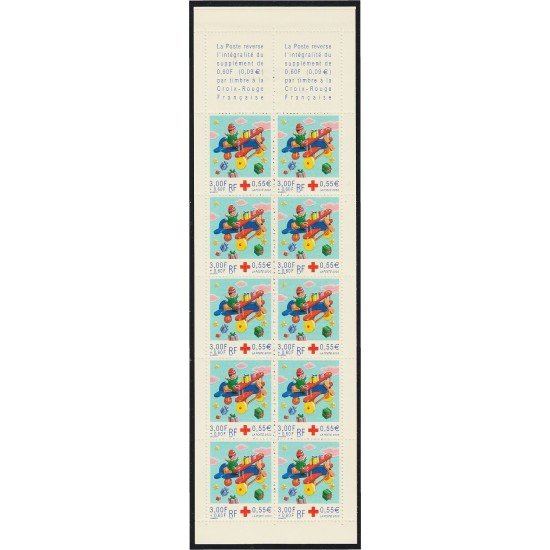 France Francia 3362 2000 Carnet Cruz Roja  MNH