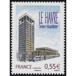 France Francia 4270 2008 Le Havre El Ayuntamiento MNH France Francia 4270 2008 Le Havre El Ayuntamiento MNH