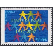 France Francia 4030 2007 50 Años del Tratado de Roma MNH