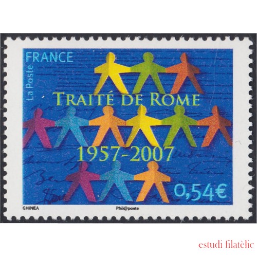 France Francia 4030 2007 50 Años del Tratado de Roma MNH
