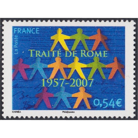 France Francia 4030 2007 50 Años del Tratado de Roma MNH France Francia 4030 2007 50 Años del Tratado de Roma MNH