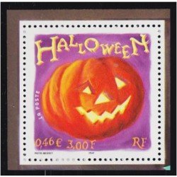 France Francia SH 40 2001 Halloween Calabaza MNH France Francia SH 40 2001 Halloween Calabaza MNH