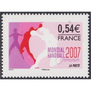 France Francia 4118 2007 Deportes XVIII Campeonato del mundo de handball femenino MNH