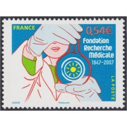 France Francia 4106 2007 60º Aniversario de la Fundación Investigacion medica MNH