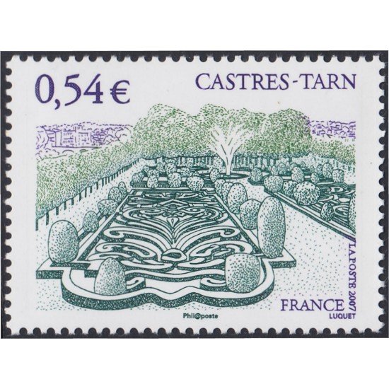 France Francia 4079 2007 El jardín Évêché, diseñado por André Le Nôtre MNH France Francia 4079 2007 El jardín Évêché, diseñado por André Le Nôtre MNH