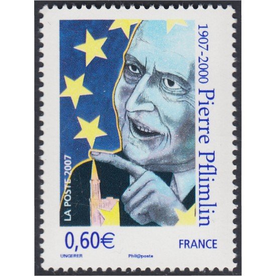 France Francia 4078 2007 Pierre Pflimlin Político MNH France Francia 4078 2007 Pierre Pflimlin Político MNH