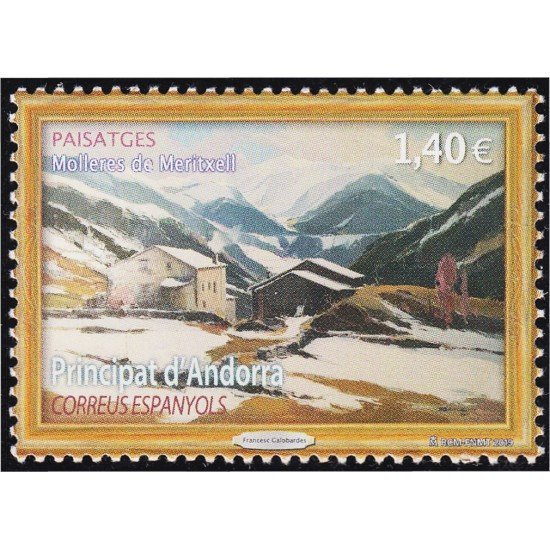 Andorra Española 488 2019 Paisaje Molleres de Meritxell MNH