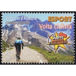 Andorra Española 486 2019 Deportes vuelta ciclística MNH Andorra Española 486 2019 Deportes vuelta ciclística MNH