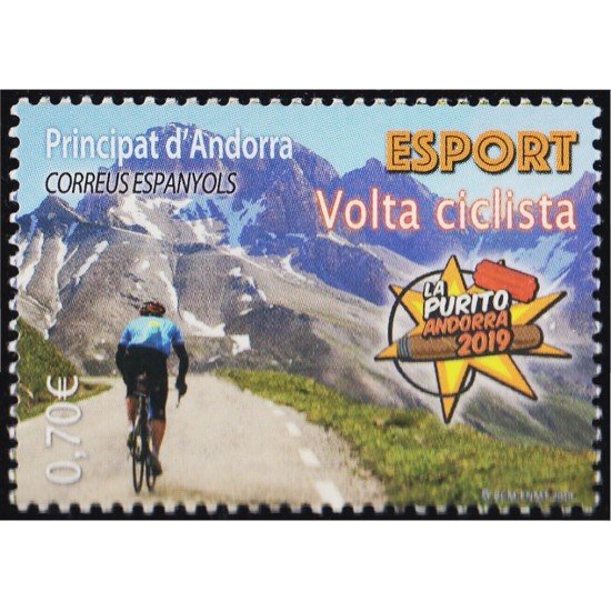 Andorra Española 486 2019 Deportes vuelta ciclística MNH Andorra Española 486 2019 Deportes vuelta ciclística MNH