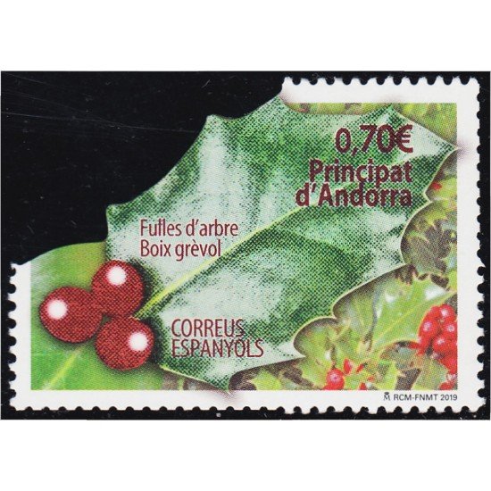 Andorra Española 485 2019 Hojas de árbol MNH Andorra Española 485 2019 Hojas de árbol MNH