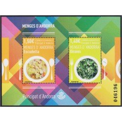 Andorra Española 483 2019 Comidas típicas de Andorra MNH Andorra Española 483 2019 Comidas típicas de Andorra MNH